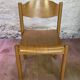 Suite de 6 chaises en bois vintage empilables