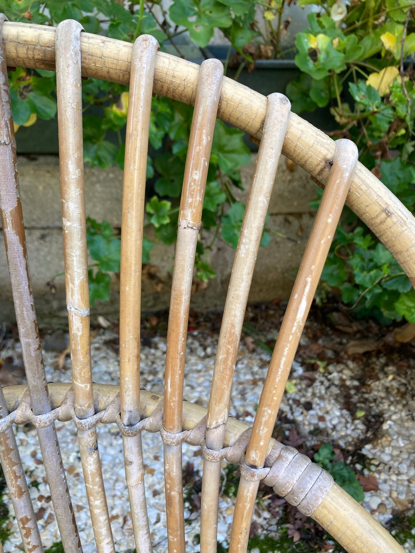 Rattan armchair for vintage children