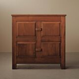 Four-door solid oak sideboard – France, 1960s
