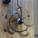 Space Age chrome metal chandelier