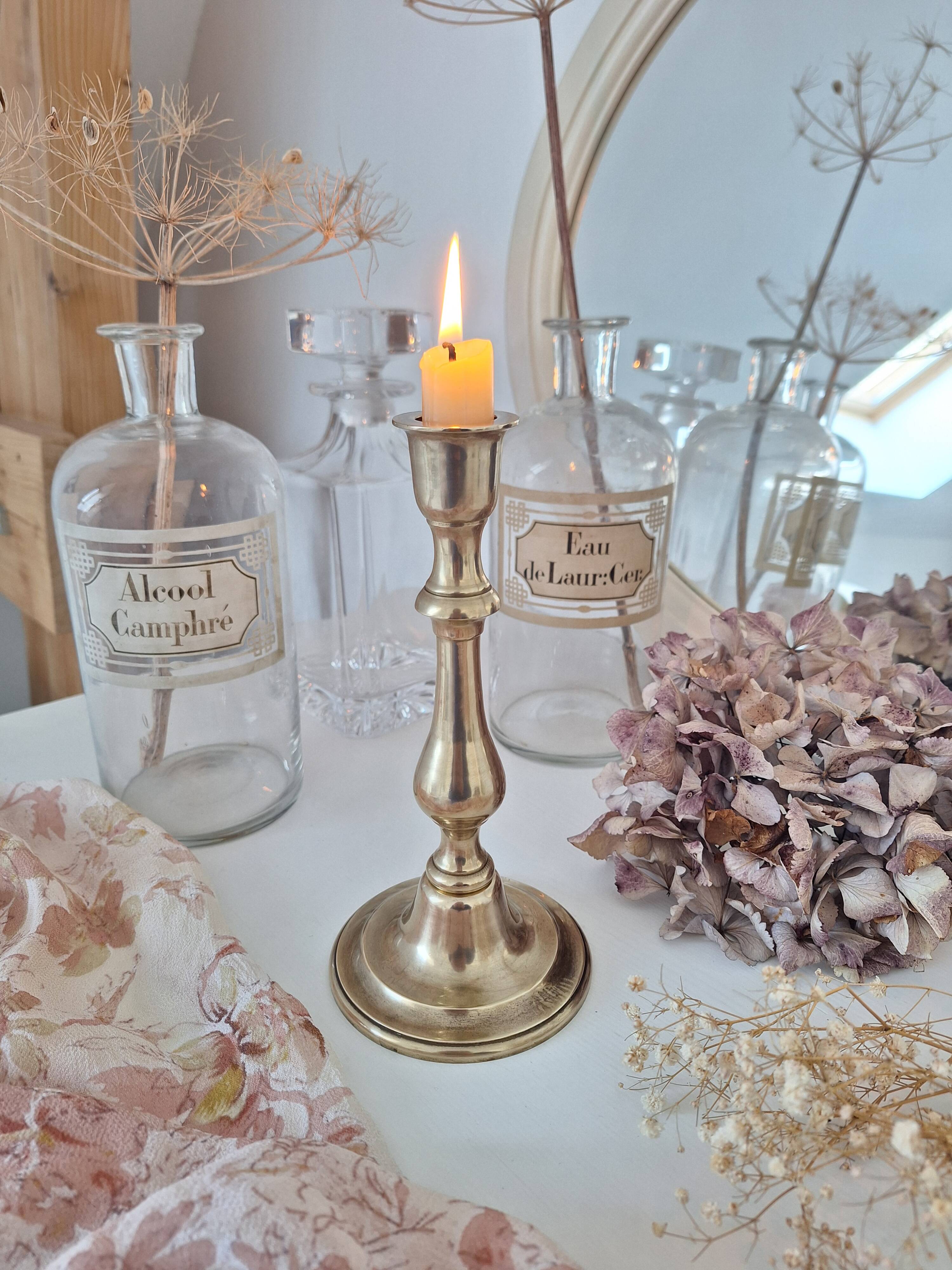 Vintage brass candle holder