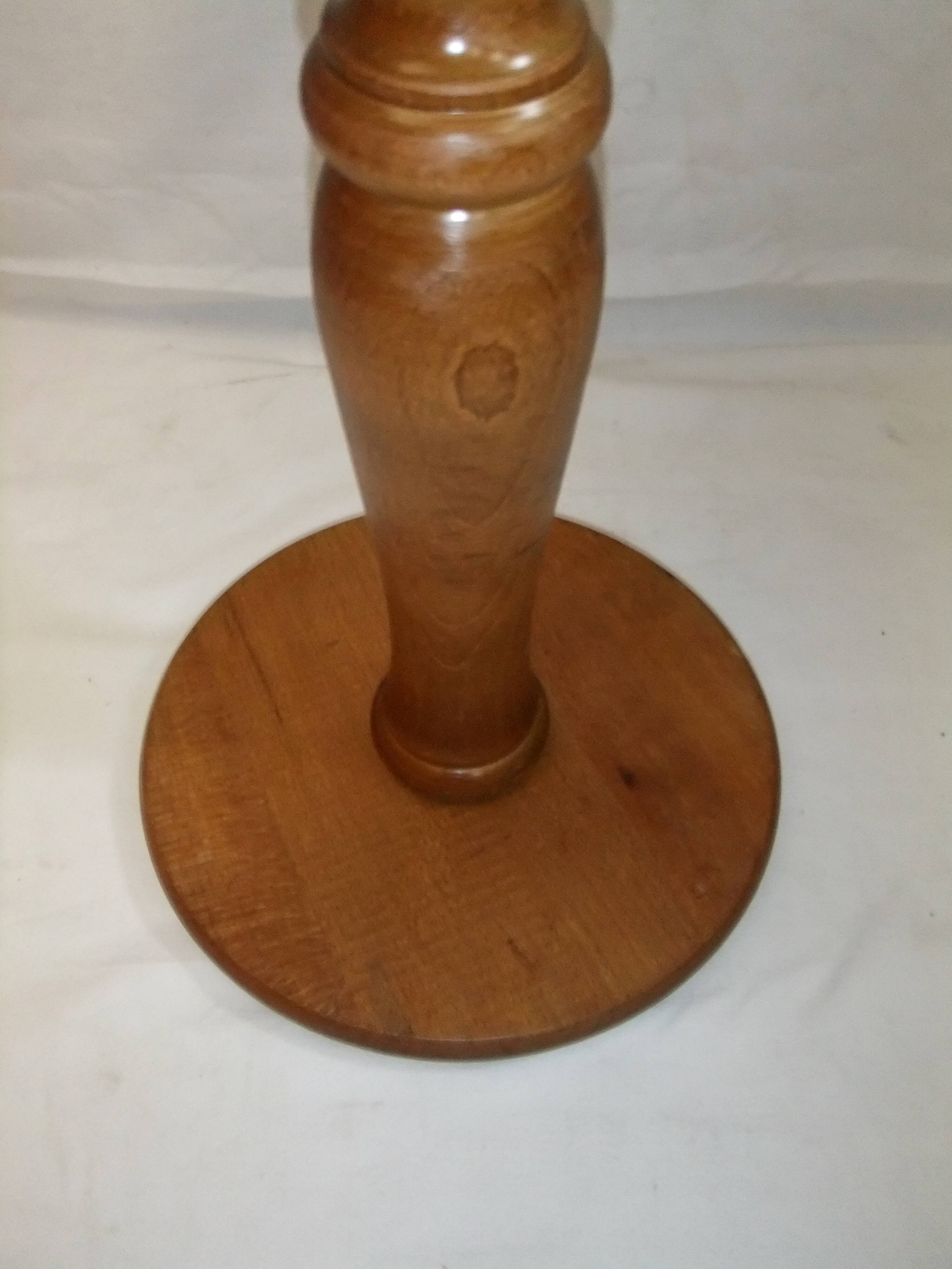 Pedestal table console solid wood furniture plant holder