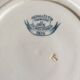 Faience of Gien Iris decoration plates