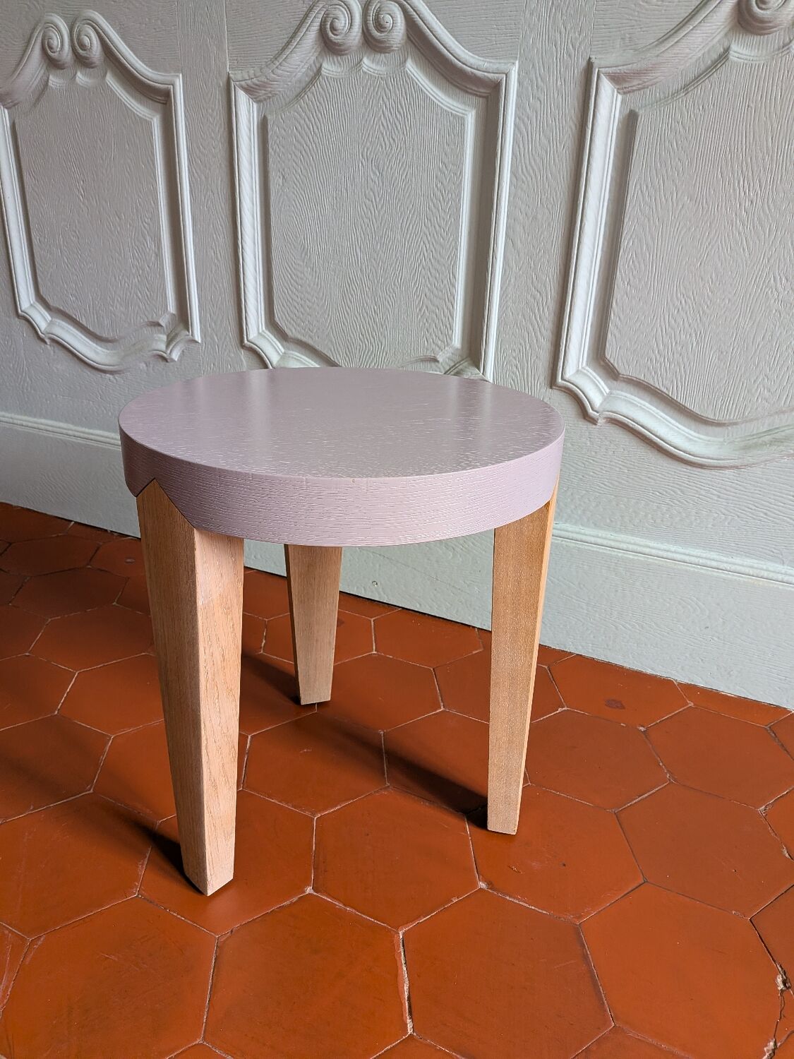 Coffee table or side table in oak by Philippe Hurel.