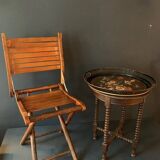 Small old folding wooden chair, 1940