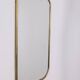 Vintage 60s wall mirror in golden brass italian design