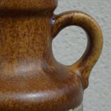 Striped stoneware vase