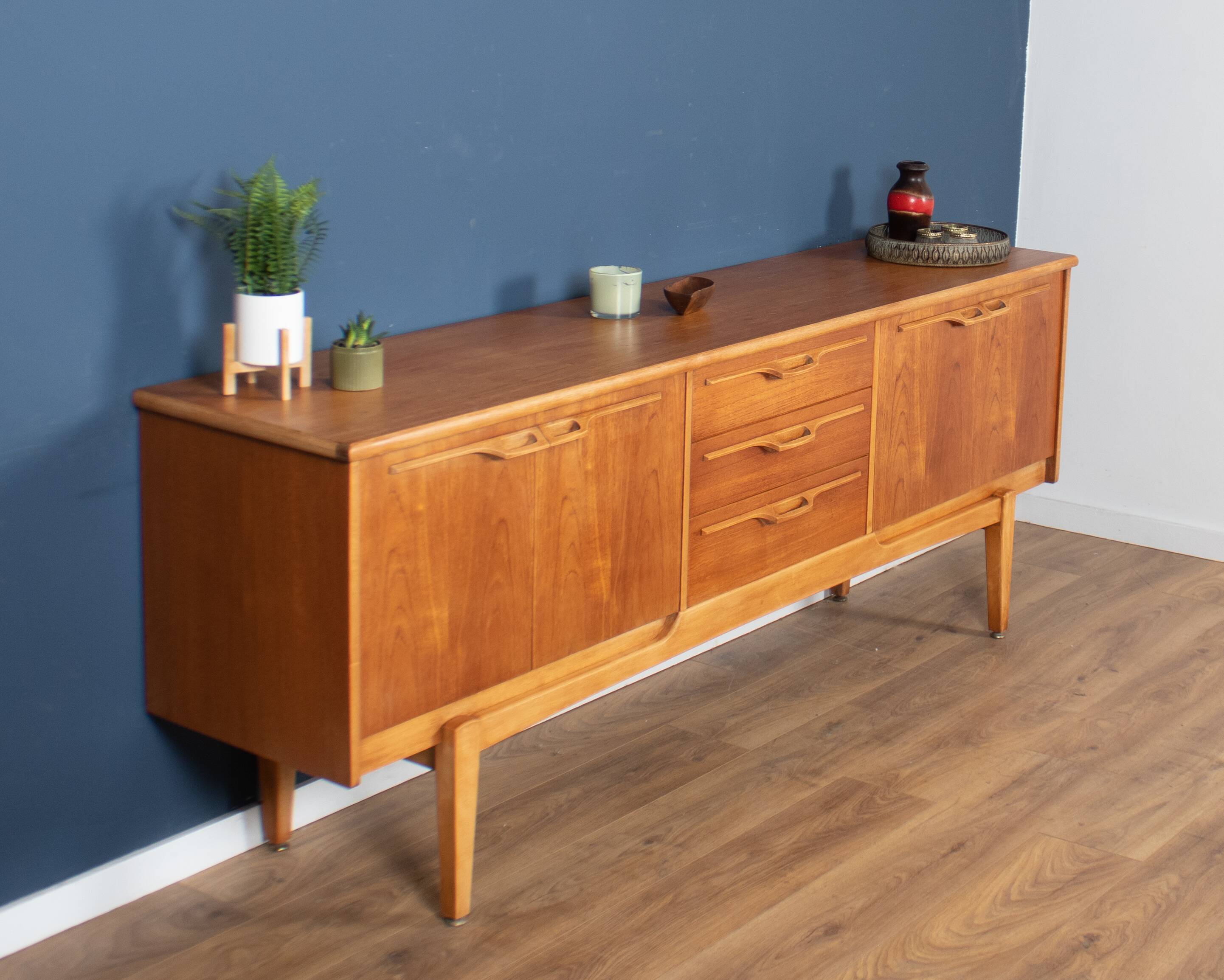 Long 1960s Teak Jentiuqe Mid Century Sideboard