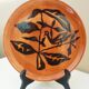 Enamelled ceramic plate signed Jean Lurçat, Sant Vicens, 50s