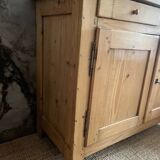 Parisian raw wood buffet
