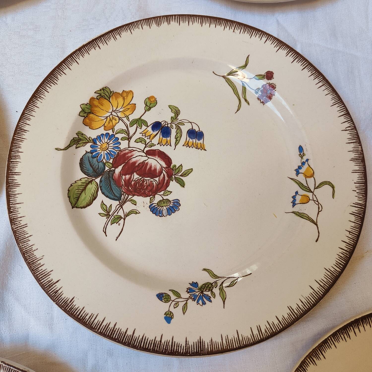 Flat plates late 19th century Joseph Hannong