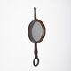 Wrought iron mirror by Léopold Gest, France, circa 1970.