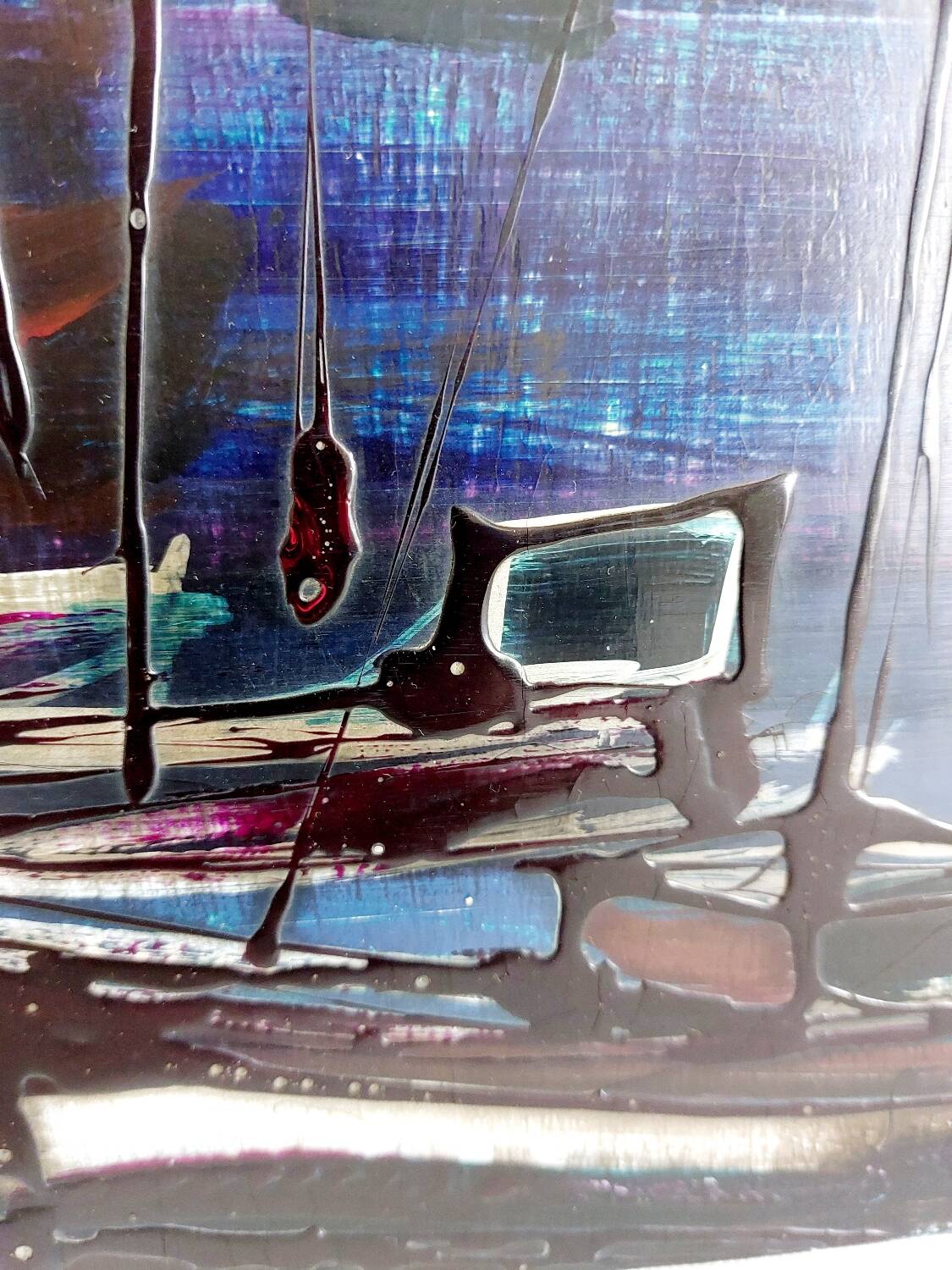 Oil painting on wood