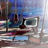 Tableau huile sur bois