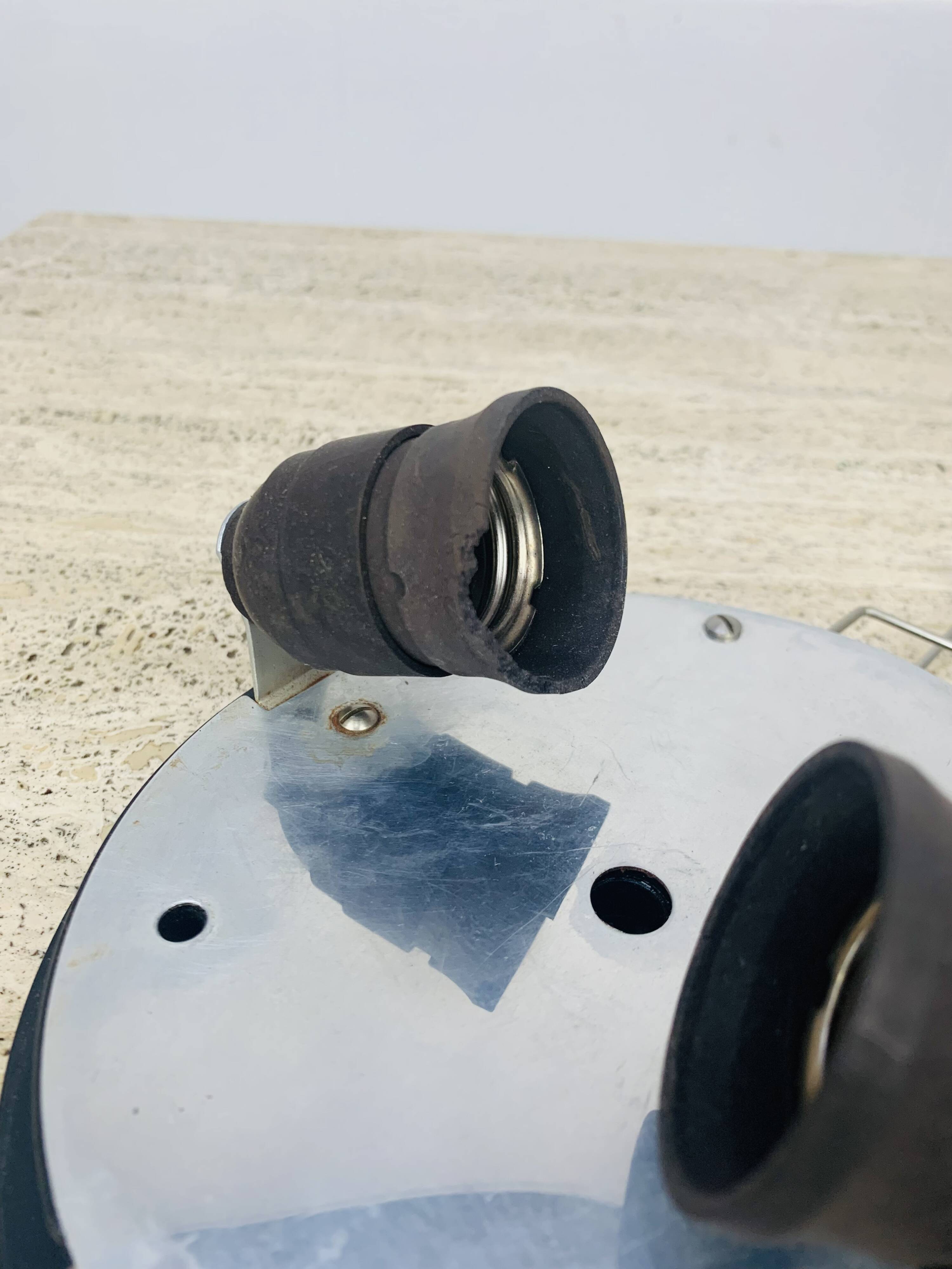 Regent vintage half-sphere opaline ball wall lamp