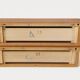 Pair of wall-mounted bedside tables, produced by Permanente Mobili Cantù, ver.