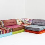 Roche Bobois Mah Jong sofa Missoni fabric design by Hans Hopfer , set of 14