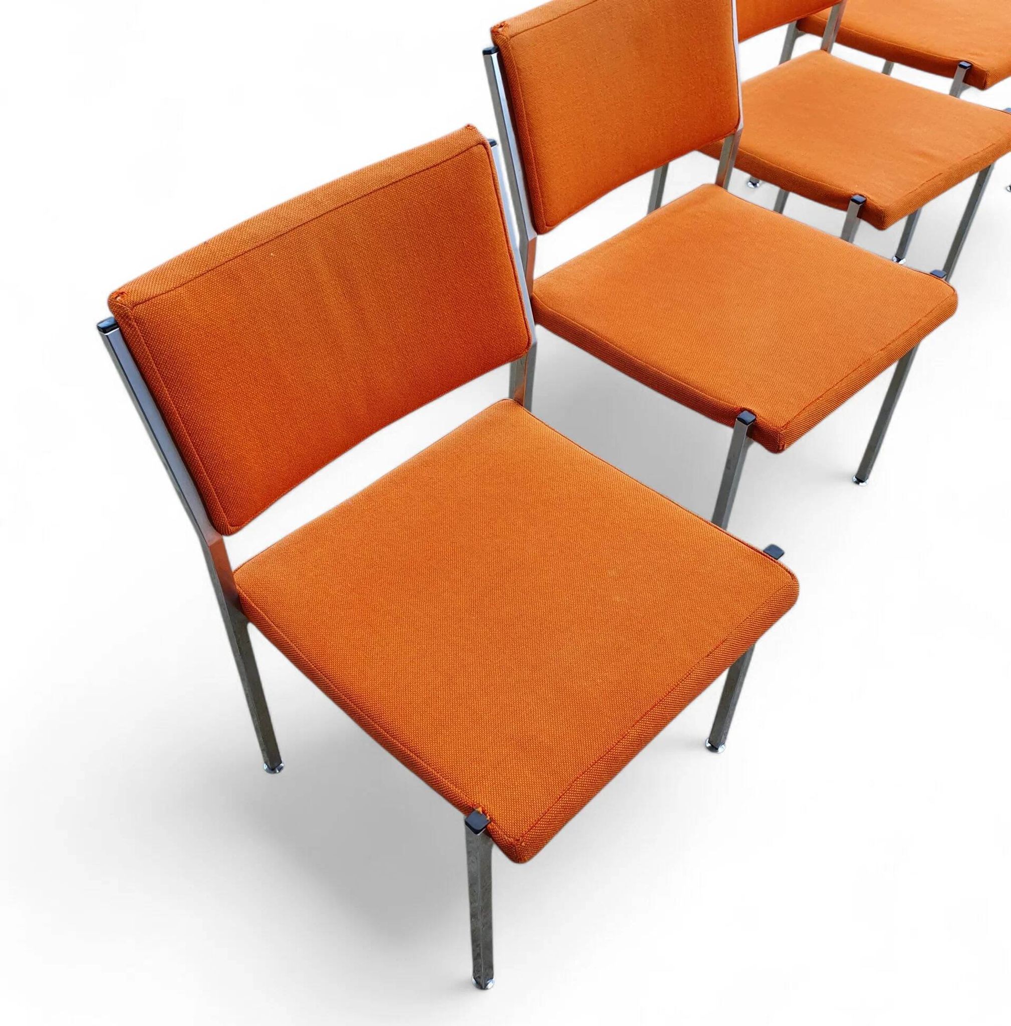4 x Abraham Polak AP Originals chairs by Hein Salomonson 1960s