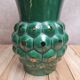 Large Saint-Clément vase model Ananas green – design by Blanche Letalle – vintage piece