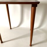 Table d’appoint scandinave en teck Mobelintarsia