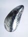 Large mussel shell vide-poches, chromed metal, Italy, 1970s