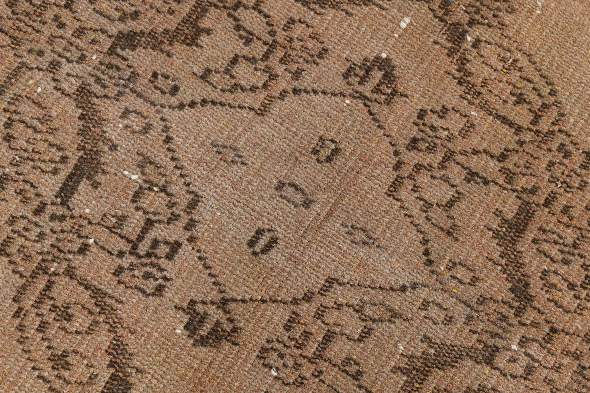 Classic floral brown vintage  rug