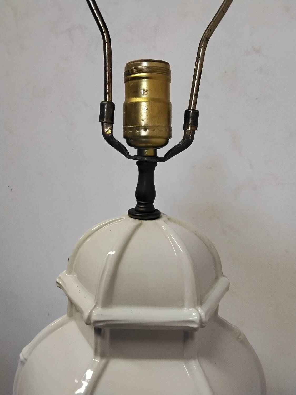 Large Hollywood Regency Style Ceramic Lamp Base