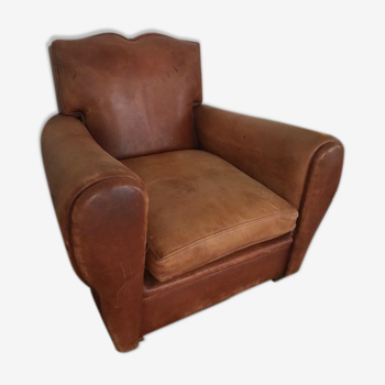 Fauteuil club en cuir