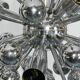 Vintage chrome sputnik by Reggiani. Italy 1970s