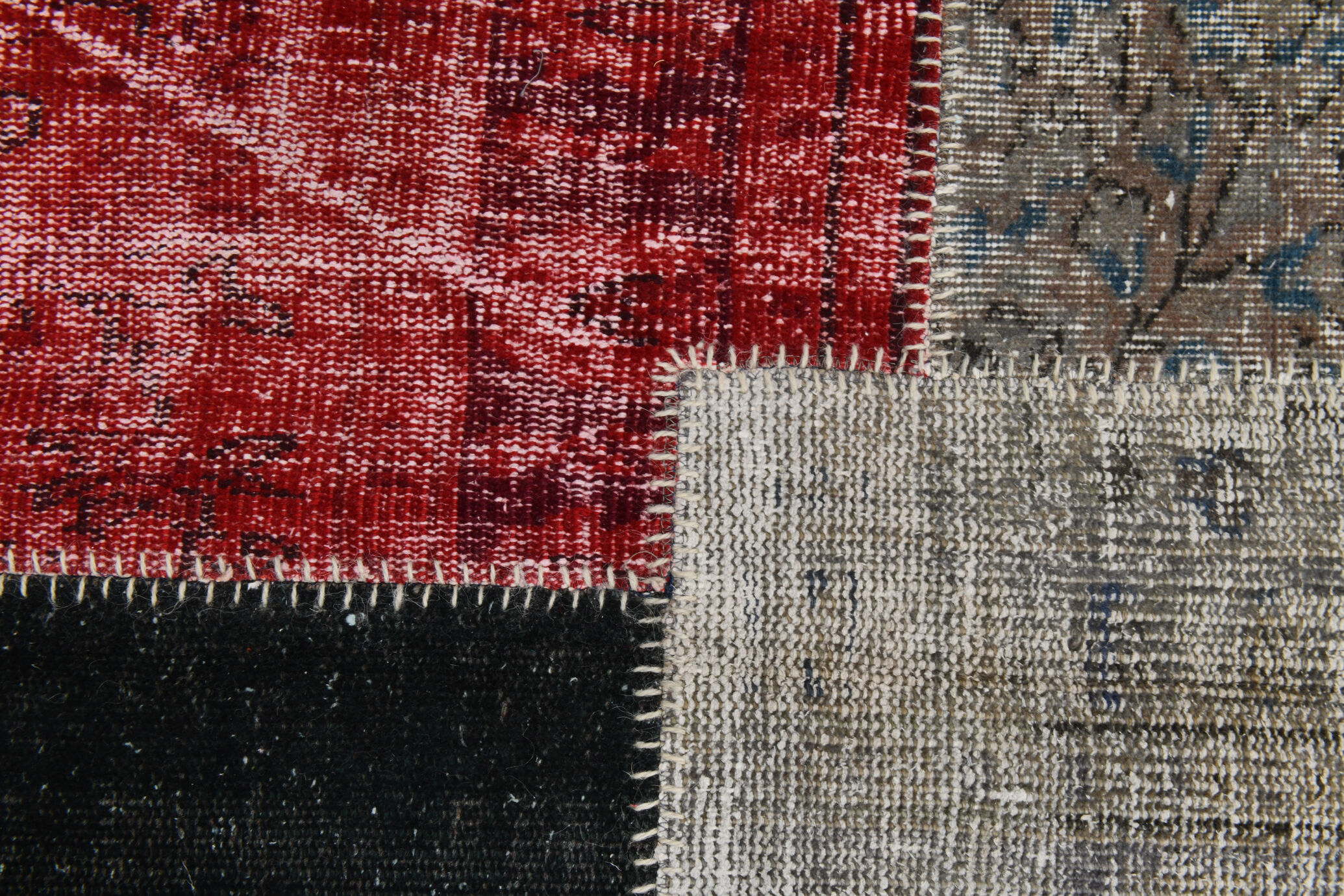 7x10 distressed multciolor vintage rug 301x220cm