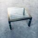 Vintage Postmodern Brushed Metal Coffee Table from Belgo Chrom / Dewulf Selection, 1980s