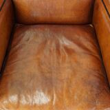 Set of 2 armchairs made of sheep leather