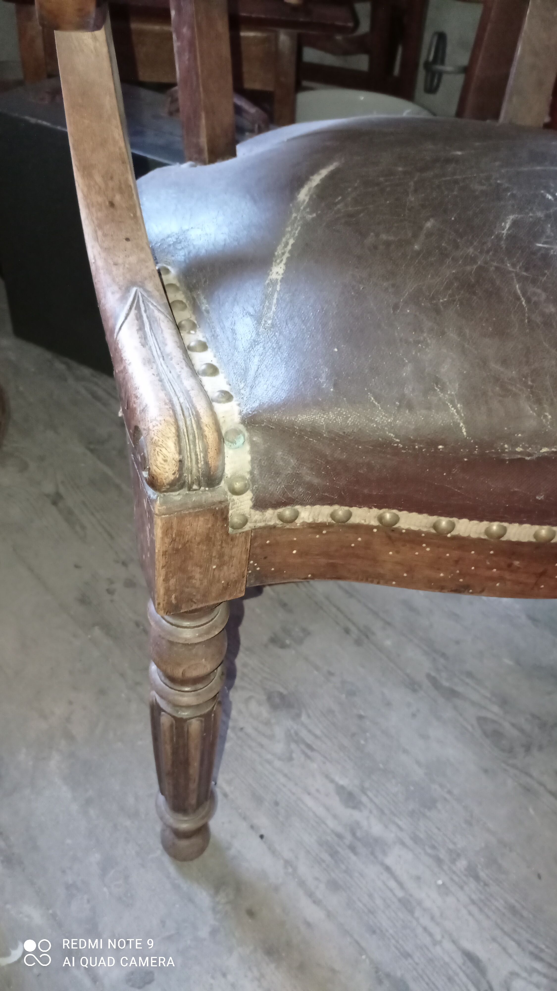 Fauteuil en cuir
