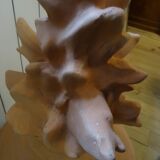 Terracotta garden lamp base