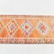 3x12 Soft Orange & Pink Handwoven Geometric Pattern Turkish Runner,87x352Cm