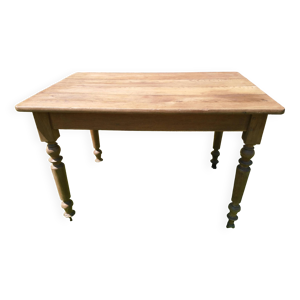 Table chêne pieds tournés