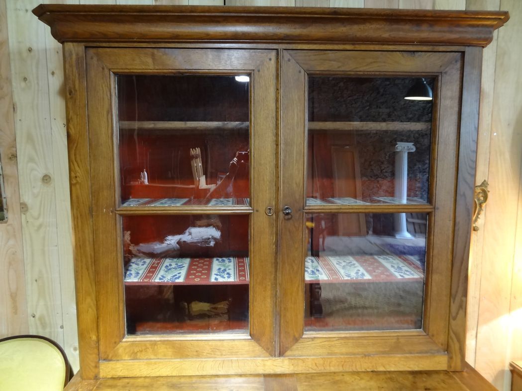 Two-body sideboard XIXth in oak 150 x 224 cm