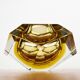 Vintage Italian Sommerso yellow glass bowl, Murano, 1970s.