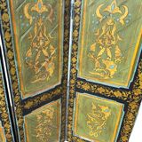 Paravent en bois peint, Inde XIXème