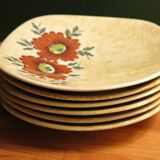 6 antique dessert plates in very good condition
