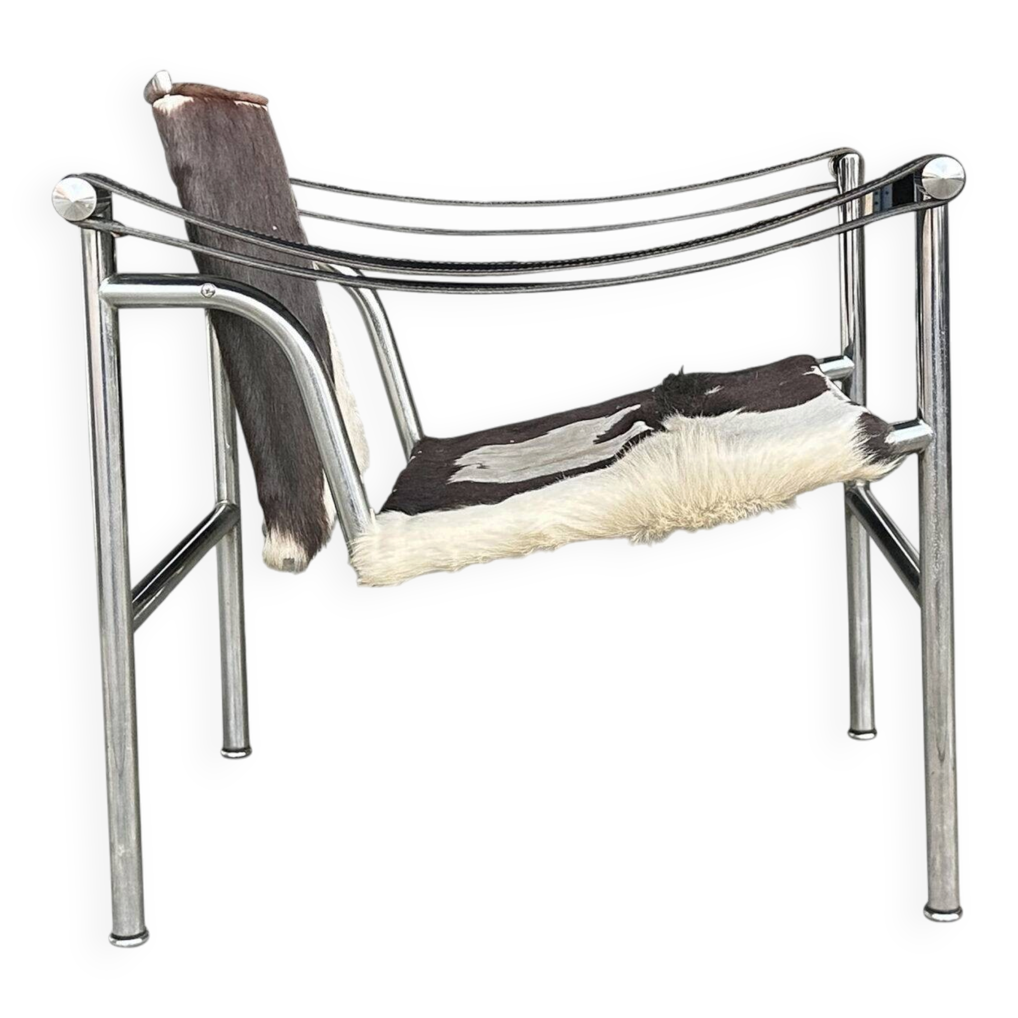 LC1 ponyskin armchair by Le Corbusier et al for Cassina 1980s