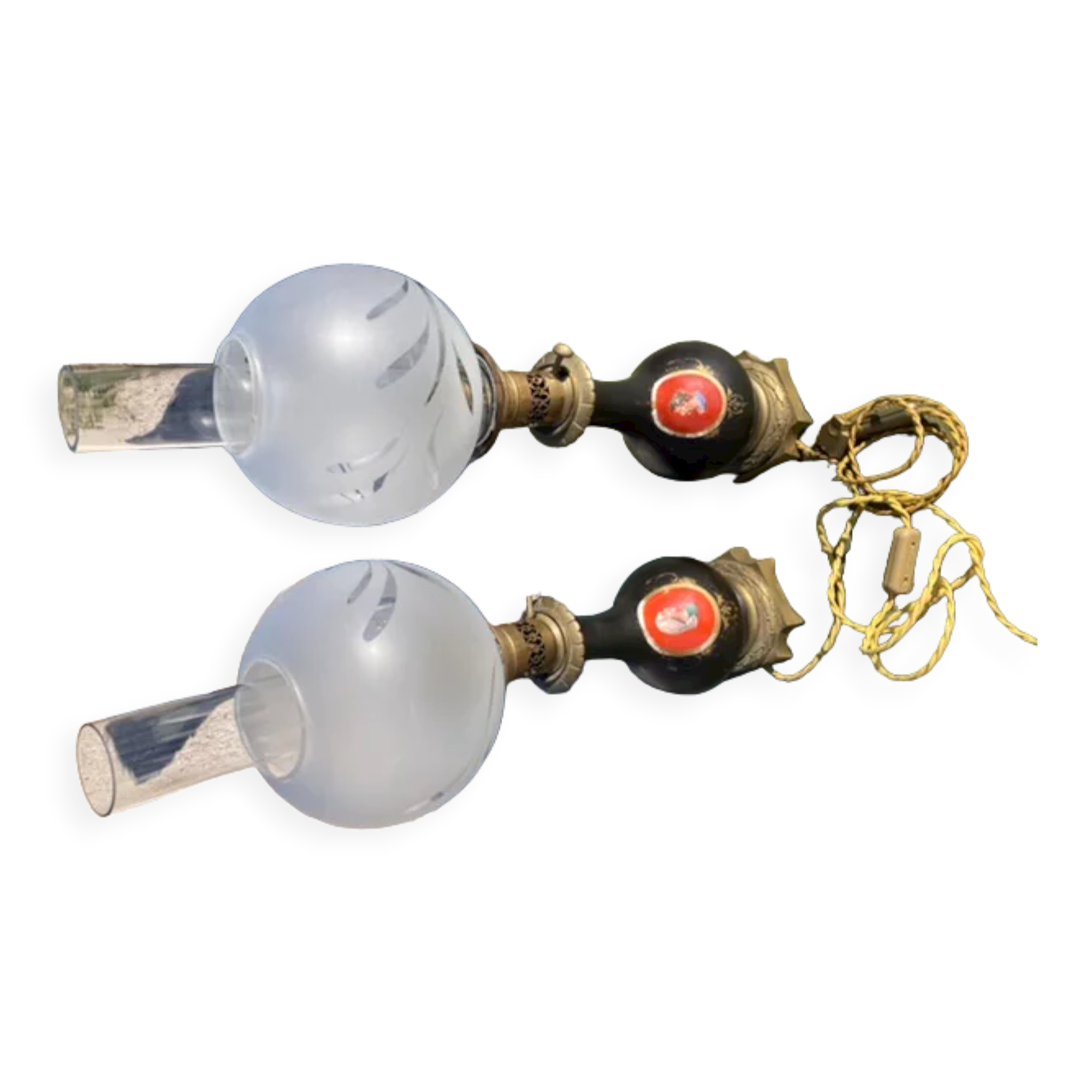 Pair of lamps Napoleon 3