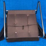 VELVET BROWN CHROME ARMCHAIR 1970 IKEA VINTAGE