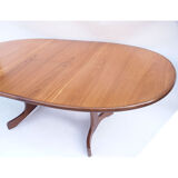 Scandinavian vintage dining or meeting table, a butterfly extension cord