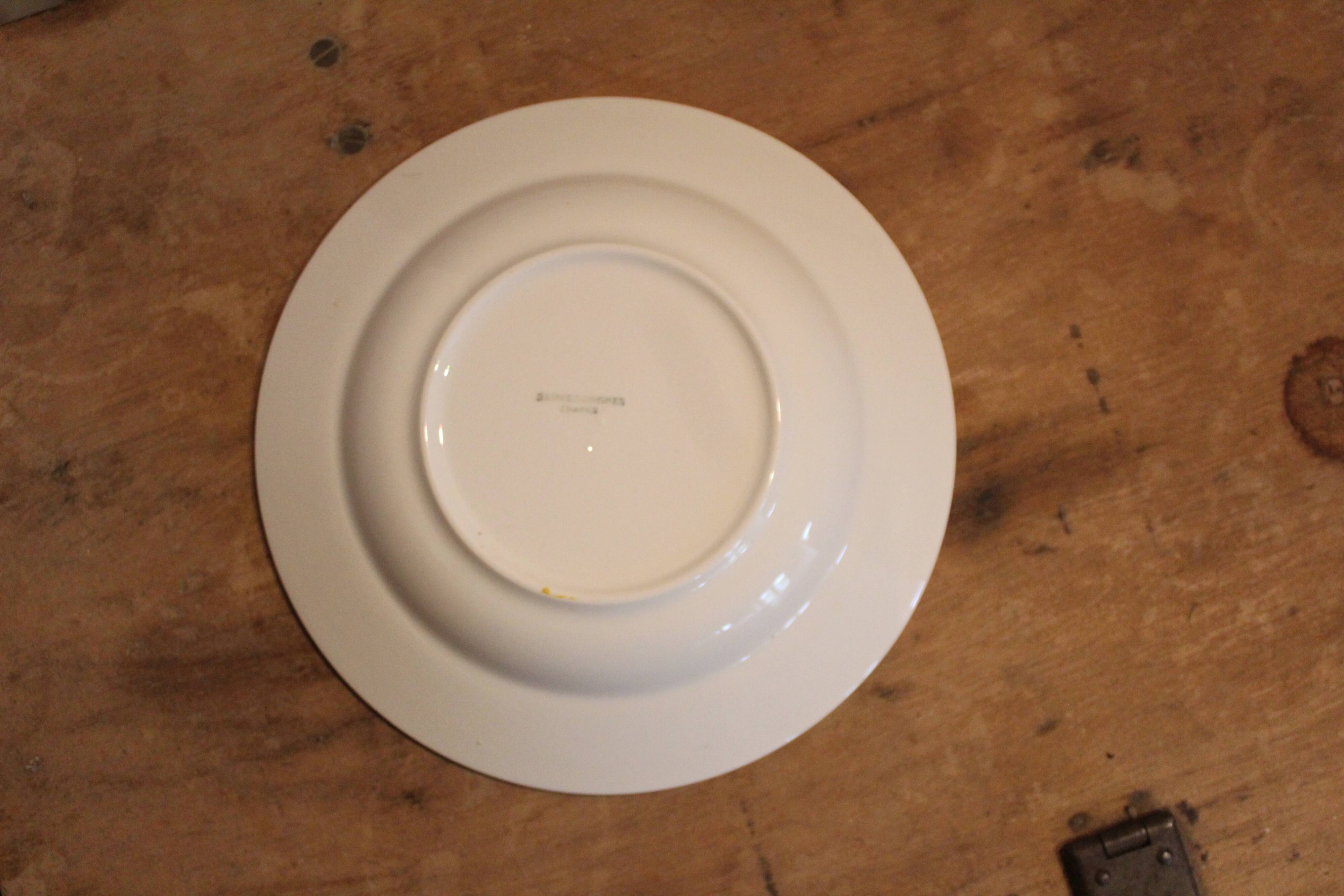 Deep plate in Sarreguemines earthenware