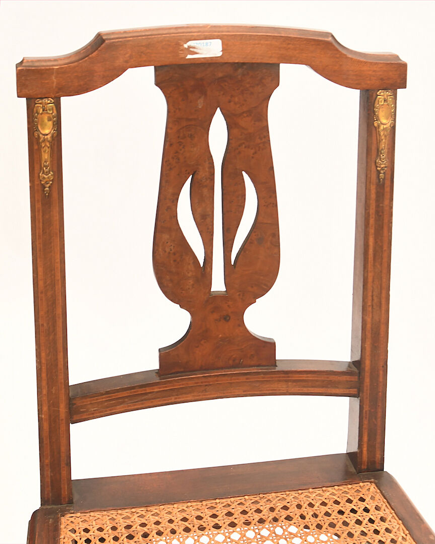 Canned chair from the 1900s period