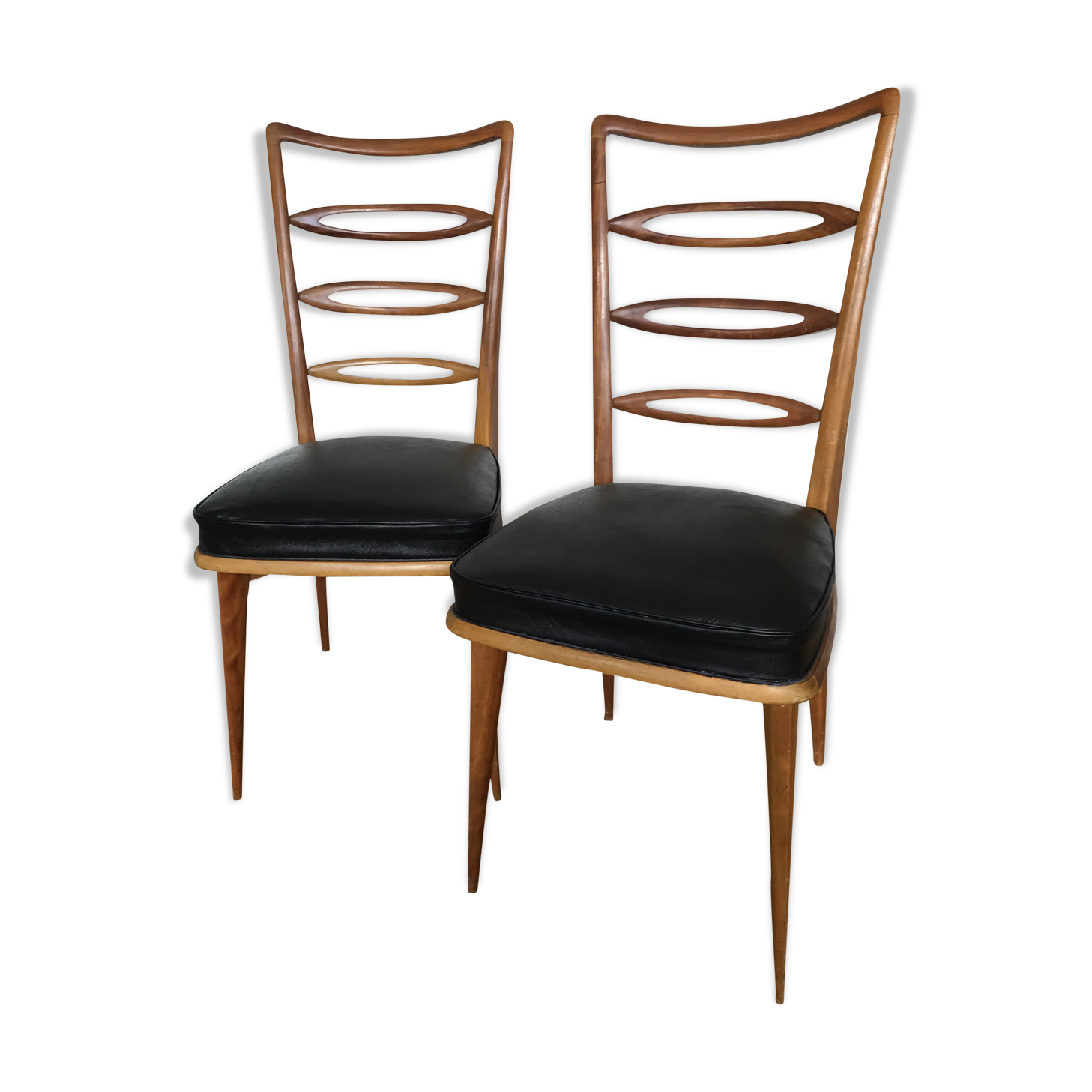 Pair of wooden chairs