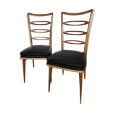 Pair of wooden chairs