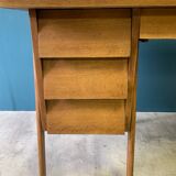 Desk 4 drawers with vintage fins