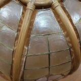 Suspension nacre et bambou